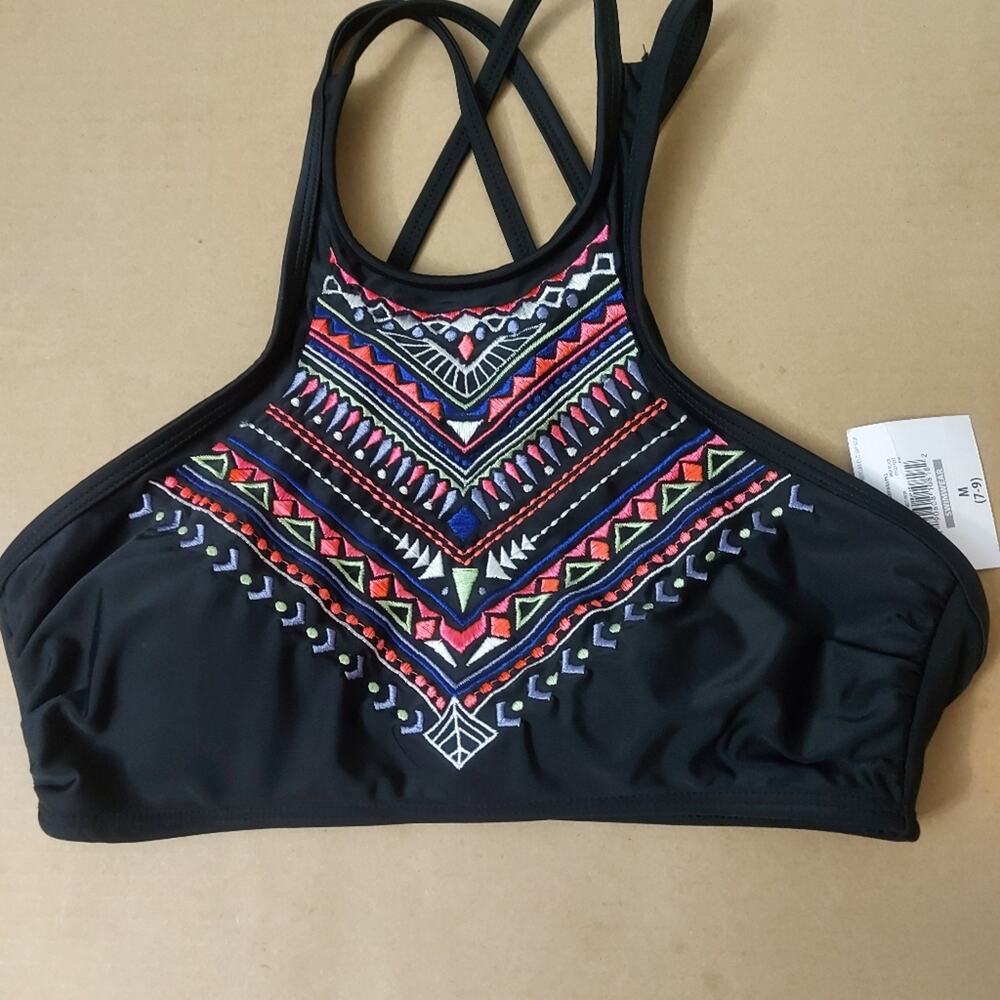OP Double Strap Swim Top Juniors 7-9 NEW Southwestern Athleisure Bohemian Chic